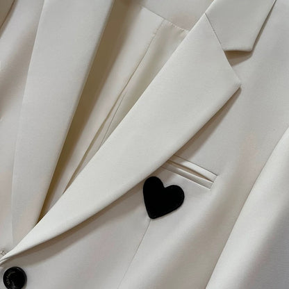 British style retro suit jacket for women in off-white 2025 spring and autumn new temperament tops fashionable casual work clothes