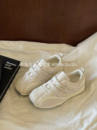 Xiao Lu Qiuqiu Women's Platform White Sneakers – 2026 New Style Skate-Style Casual Shoes, Perfect for Pairing with Wide-Leg Pants