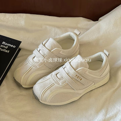 Xiao Lu Qiuqiu Women's Platform White Sneakers – 2026 New Style Skate-Style Casual Shoes, Perfect for Pairing with Wide-Leg Pants