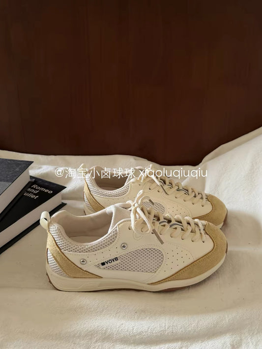 Xiao Lu Qiuqiu Women's "Forrest Gump" Style Platform Sneakers – New Summer 2026 Collection – Versatile Casual Low-Top Shoes
