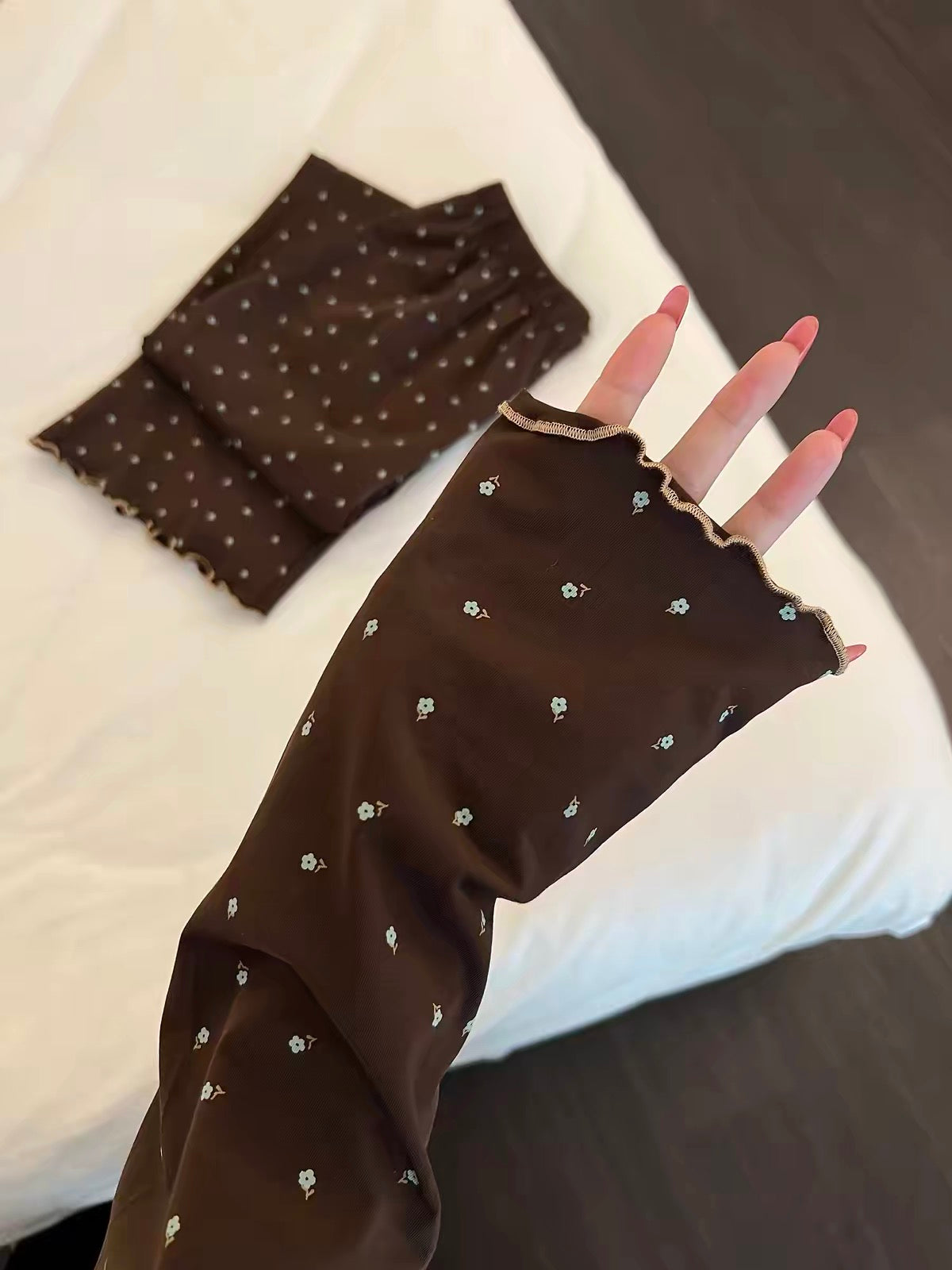 Women's Retro Korean-Style Floral Long-Sleeve Pajama Set – Comfortable, Skin-Friendly Loungewear Suitable for Stepping Out (New for Autumn 2026)