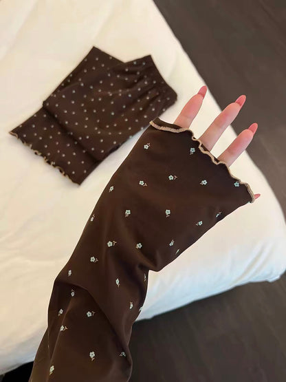 Women's Retro Korean-Style Floral Long-Sleeve Pajama Set – Comfortable, Skin-Friendly Loungewear Suitable for Stepping Out (New for Autumn 2026)