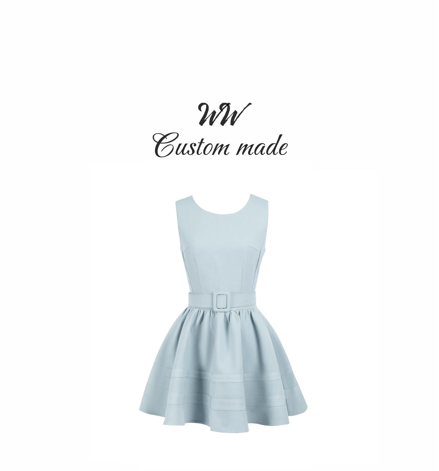 WW custom French Hepburn style dress female temperament waist daughter birthday dress skirt little red skirt Bei Weiwei