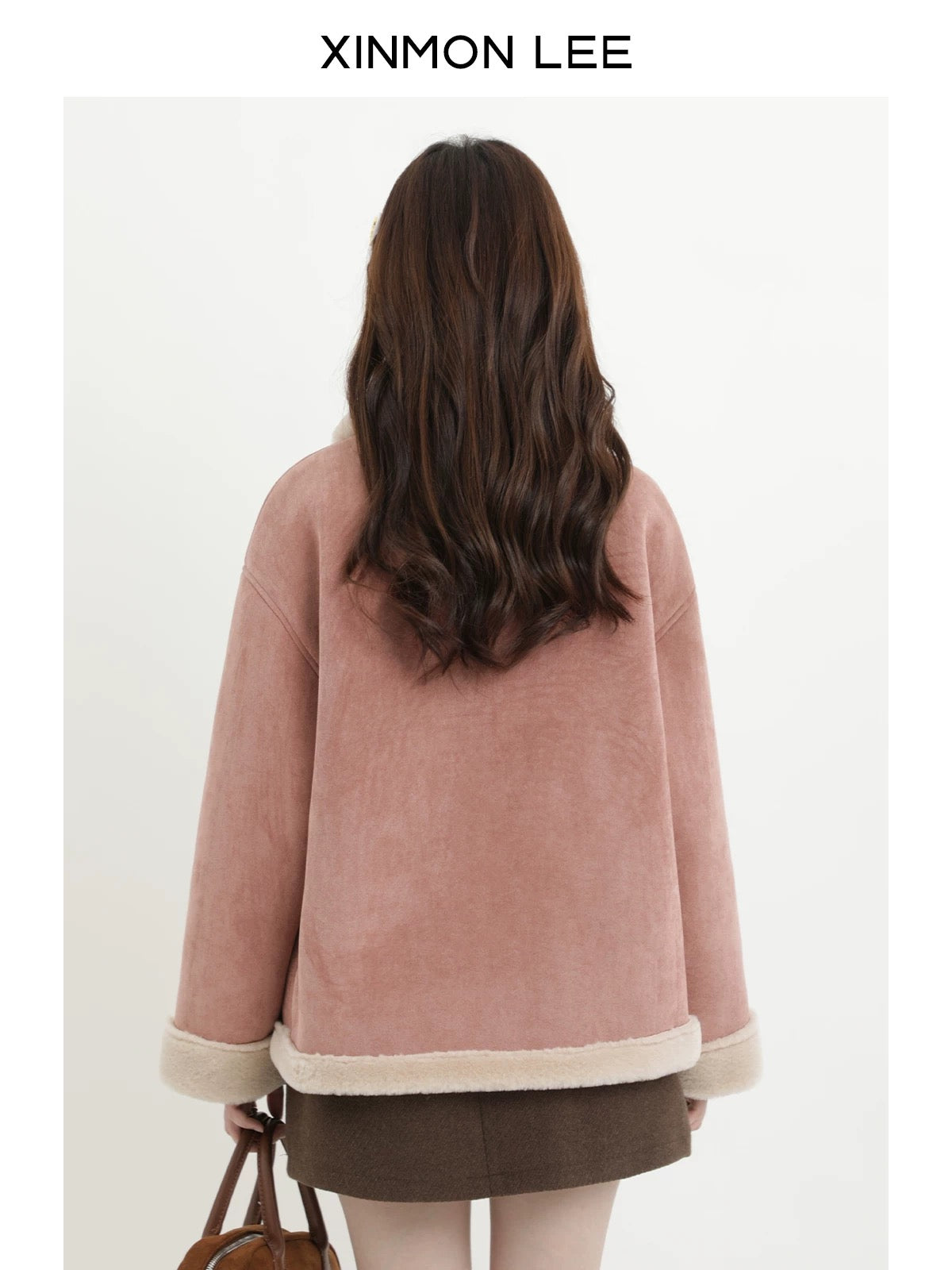 XinmonLee temperament loose Korean version of fur coat winter thickened ladies retro super beautiful tops