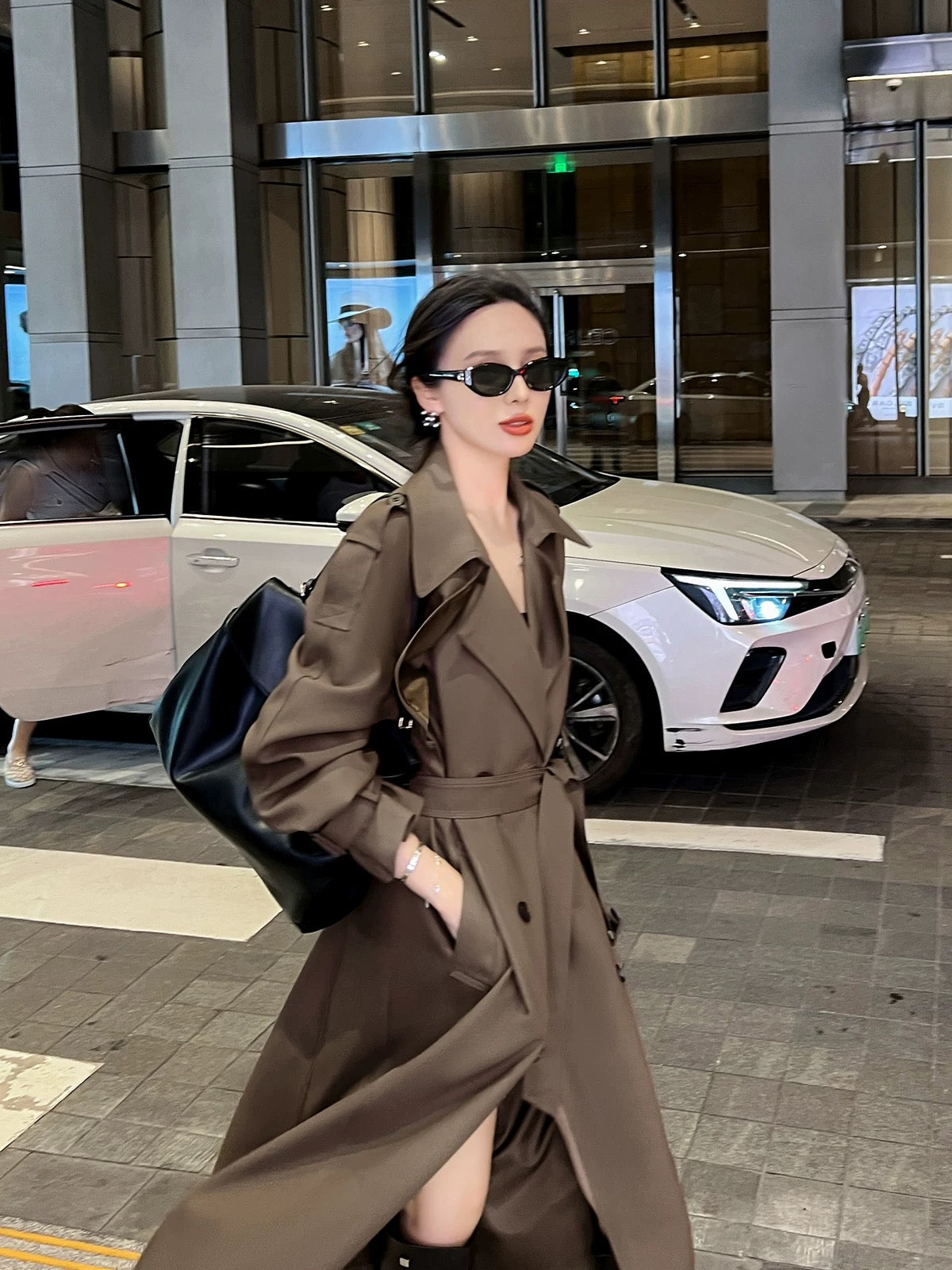 Windbreaker coat women's mid-length 2024 spring and autumn new style this year's popular Korean style loose casual coat