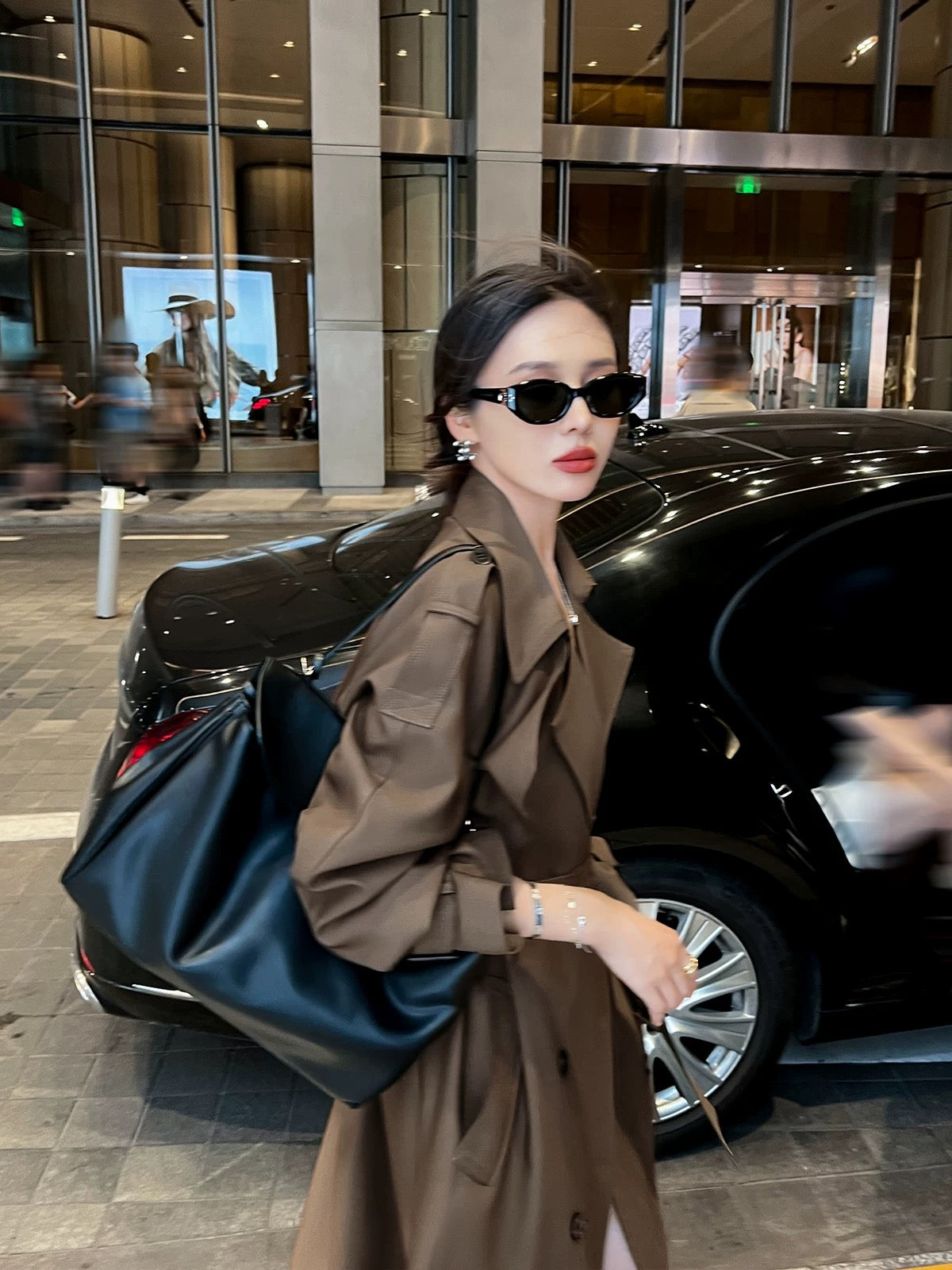 Windbreaker coat women's mid-length 2024 spring and autumn new style this year's popular Korean style loose casual coat