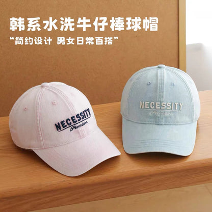 Japanese GP slimming baseball cap for women, light blue, youthful, sun-protective hat, original duckbill cap. Suitable for spring and summer.