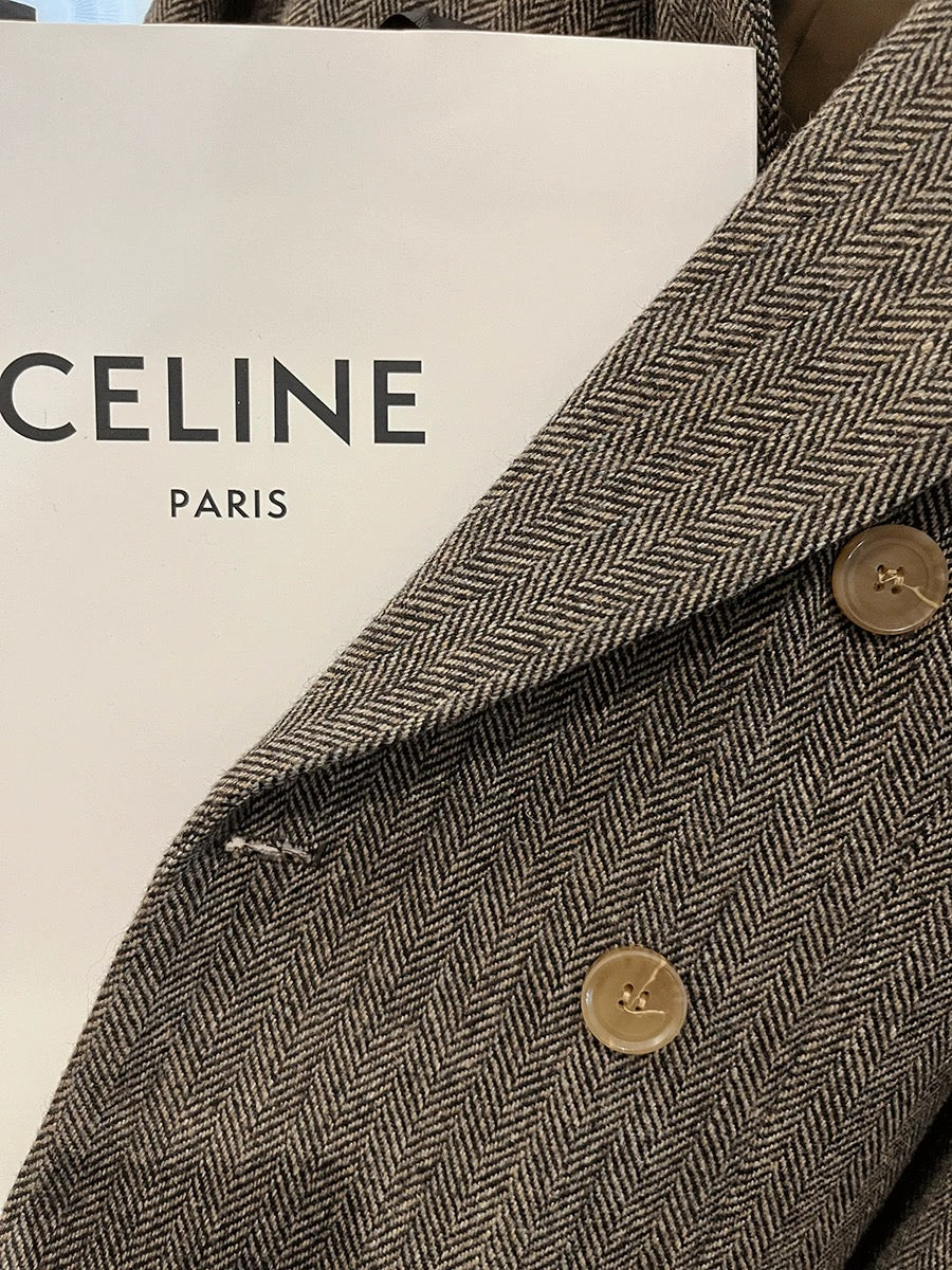 Korean style Korean style suit jacket for women off-season autumn and winter new herringbone pattern commuting temperament winter style high-end