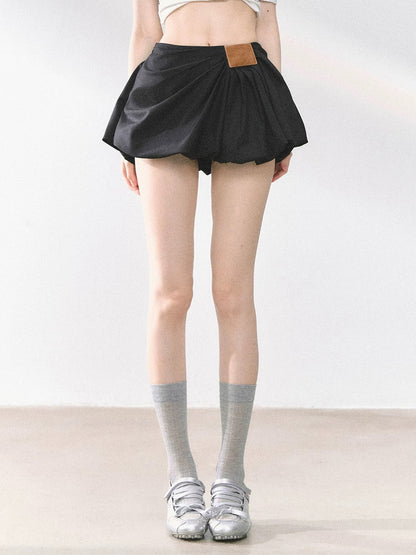 American hot girl skirt female summer high waist A-line slim short skirt gray petticoat