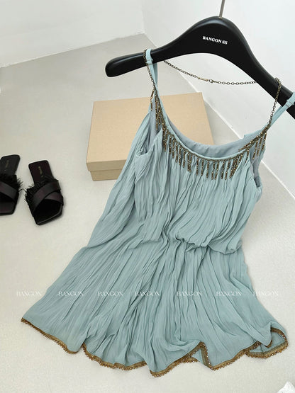 BANGON INS holiday style camisole, gentle and versatile, casual, new tops for summer 2025