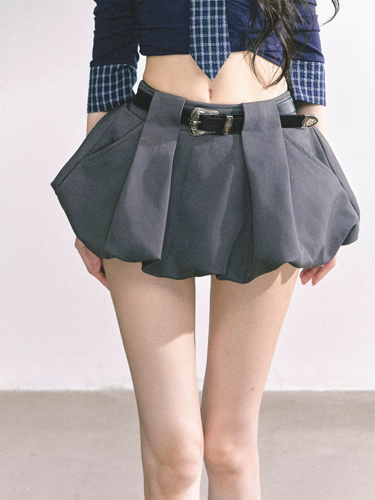 Shao Yeyan girl group report% and a and sassy American hot girl skirt female summer a-line slim bud skirt short skirt
