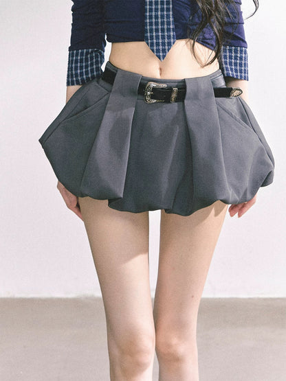 Shao Yeyan girl group report% and a and sassy American hot girl skirt female summer a-line slim bud skirt short skirt
