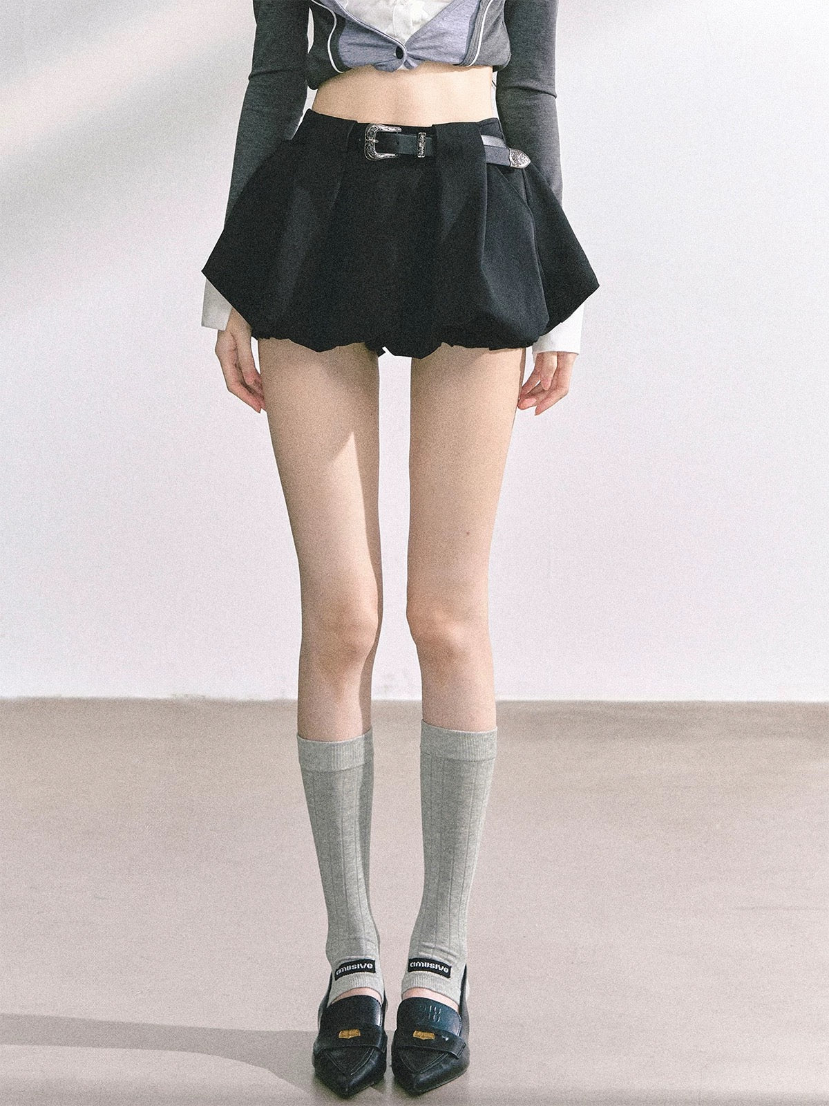 Shao Yeyan girl group report% and a and sassy American hot girl skirt female summer a-line slim bud skirt short skirt