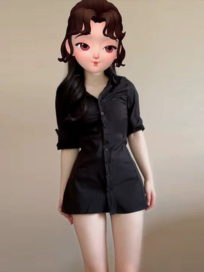 French high-end temperament and unique style shirt 2025 new summer women's waist shirt top