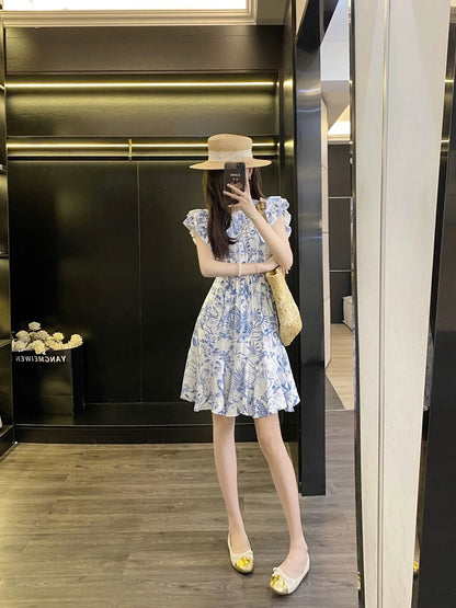 Leathercat super beautiful dress women 2025 new summer dress small this year popular hot style floral dress
