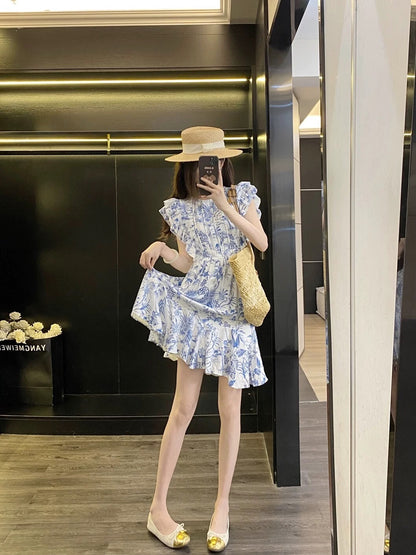 Leathercat super beautiful dress women 2025 new summer dress small this year popular hot style floral dress