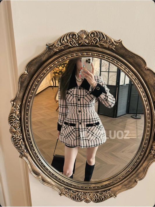 LUOLUOZ [Moon Lover] Exquisite Down and Sheep Wool Two-Piece Set JF1077