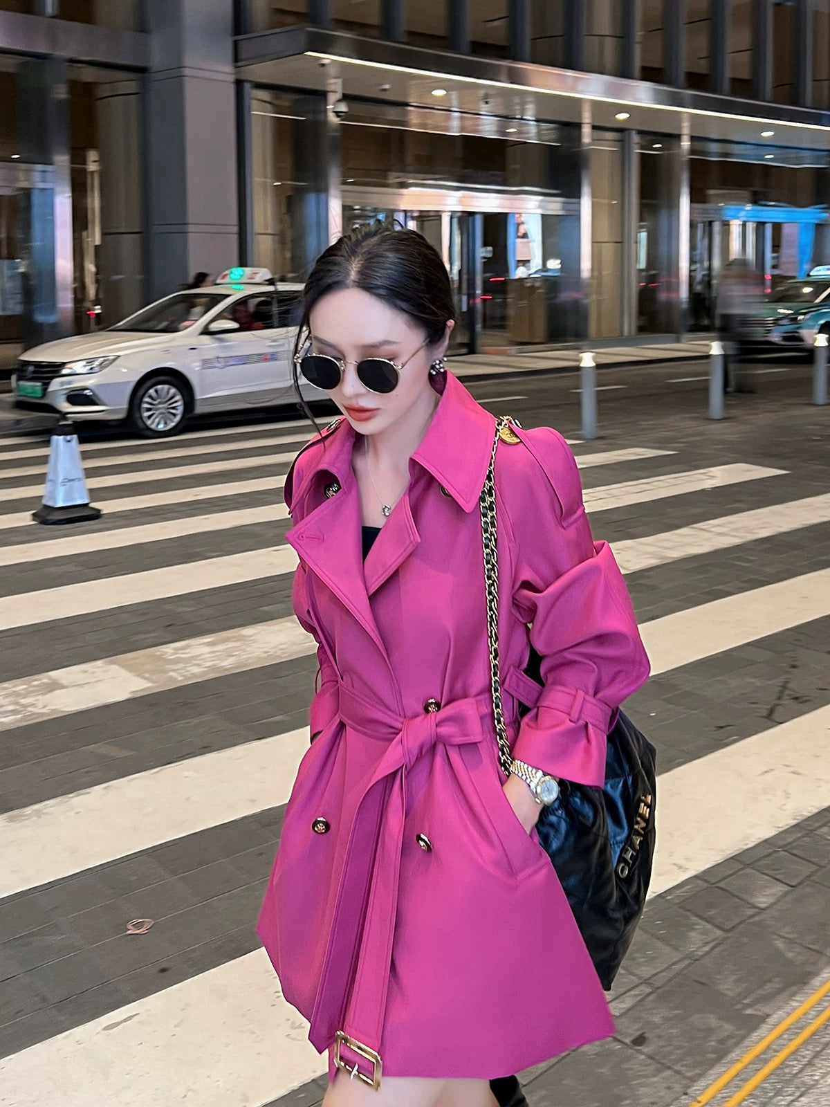 Windbreaker coat for women, mid-length and small, 2024 new spring and autumn, this year's popular British style early autumn temperament coat