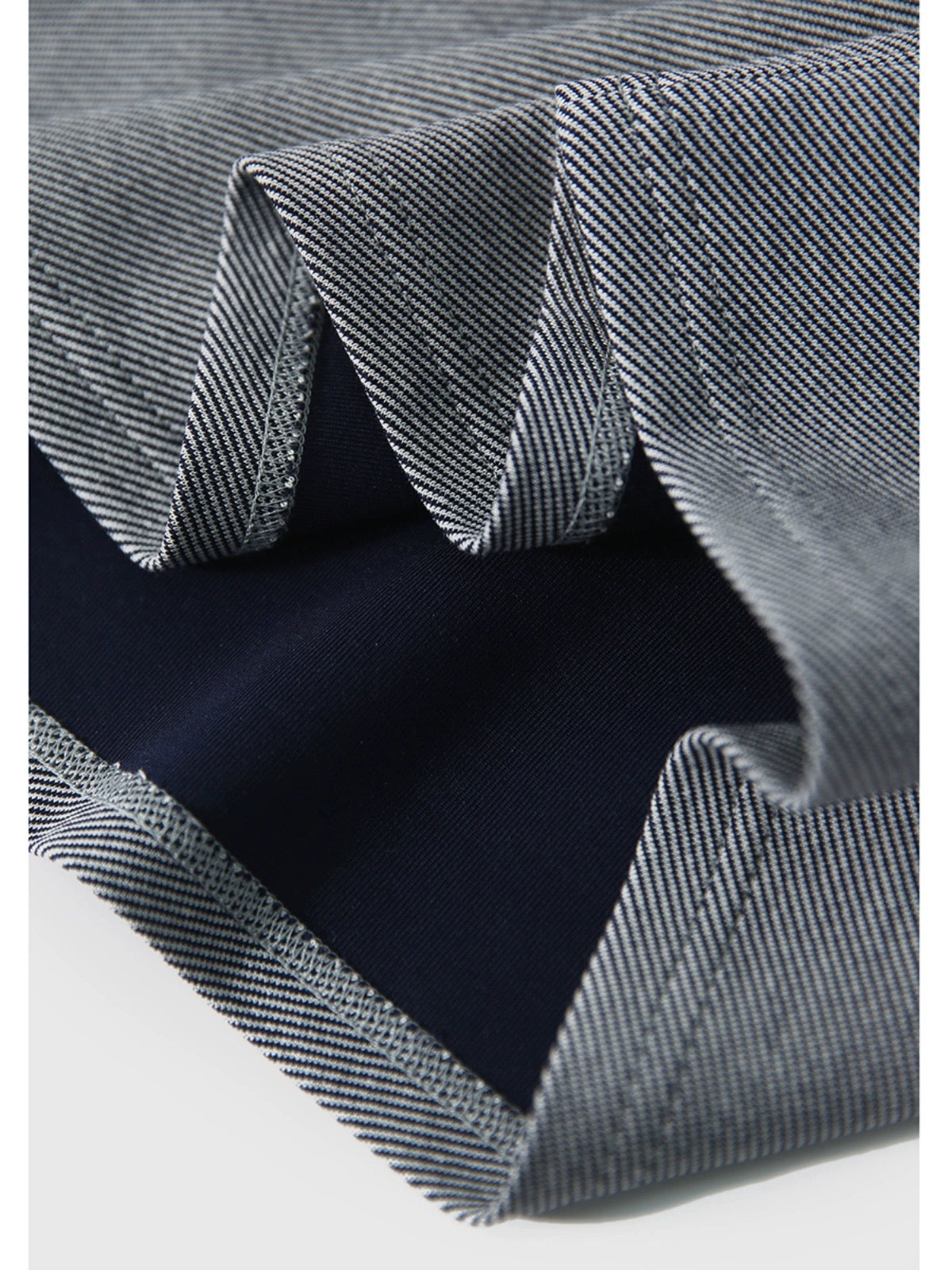 [QZQ780501MG] Xiaohange Lazy Style Sleeveless Gray Bottom Blue Twill Round Neck Dress for Women