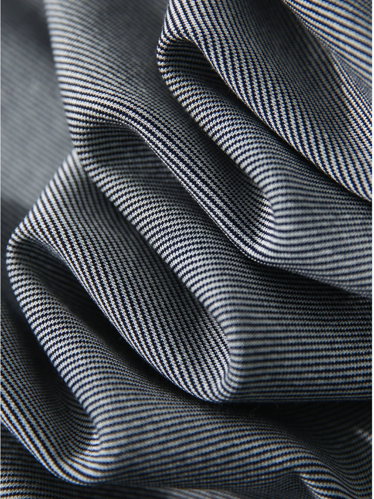 [QZQ780501MG] Xiaohange Lazy Style Sleeveless Gray Bottom Blue Twill Round Neck Dress for Women