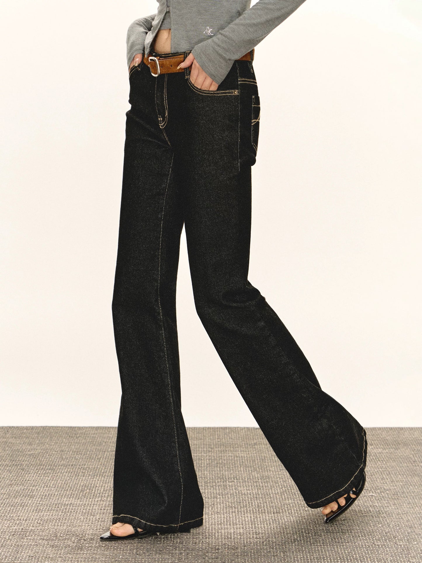 Ariseism American Retro Jeans Women's Autumn and Winter New Style