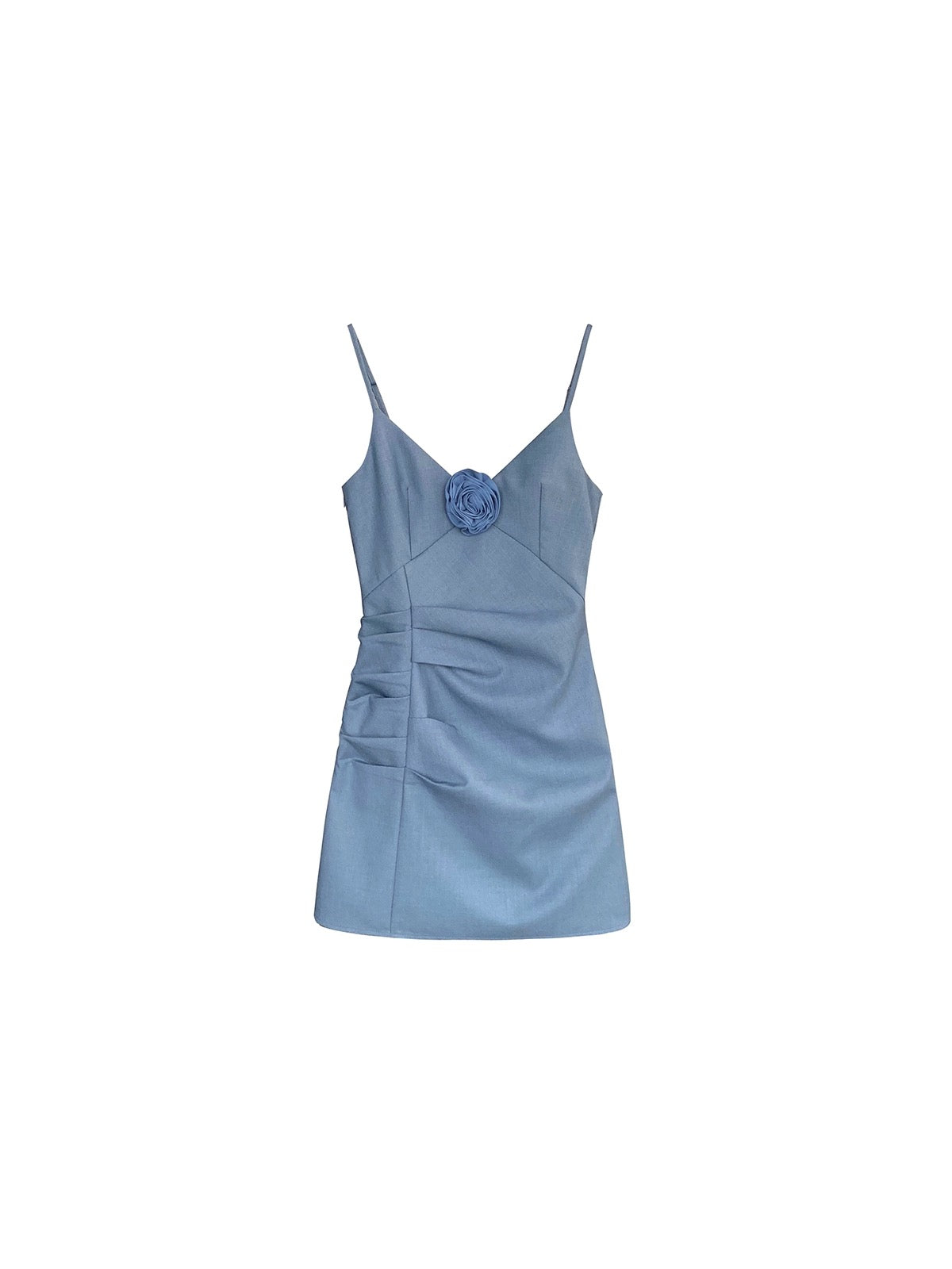 CHICYOU [Atmosphere Beauty] du family style flower slim v-neck suspender dress tight waist skirt