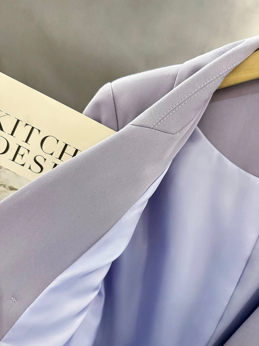 Violet street British style super good-looking suit jacket for women 2024 new spring and autumn high-end professional small suit