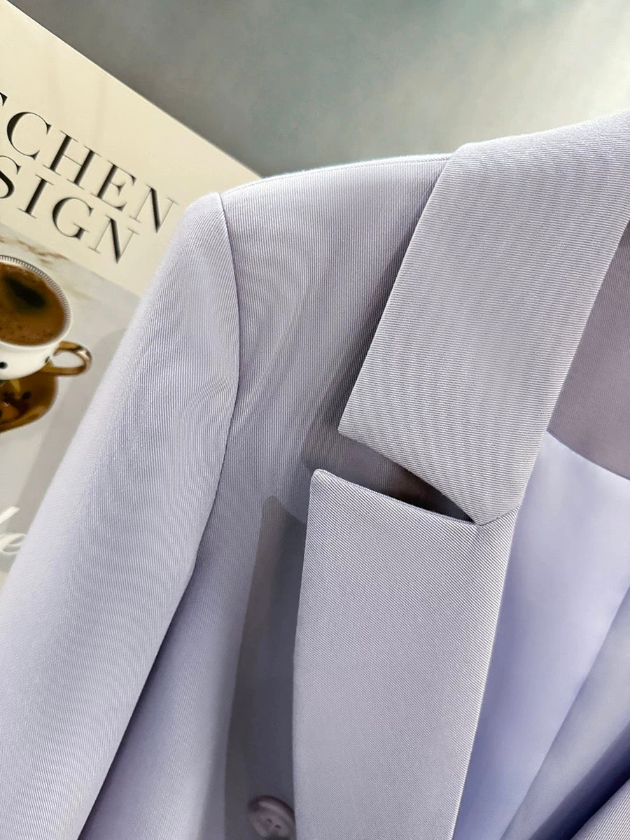 Violet street British style super good-looking suit jacket for women 2024 new spring and autumn high-end professional small suit