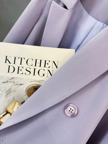 Violet street British style super good-looking suit jacket for women 2024 new spring and autumn high-end professional small suit