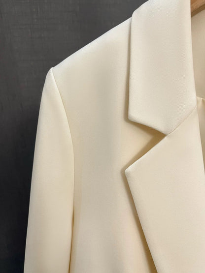 2024 spring and autumn new off-white temperament blazer women's French professional queen goddess style suit