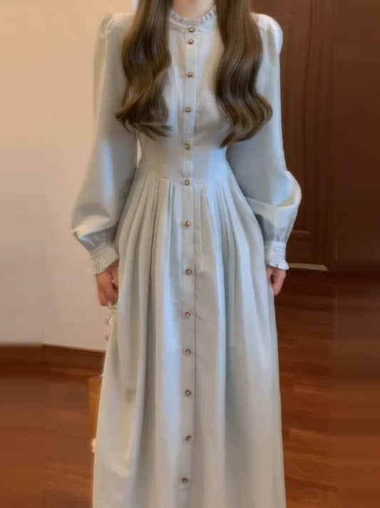Early autumn 2025 new high-end long dress, French style coat, perfect for layering with a shirt, super beautiful women's autumn and winter dress