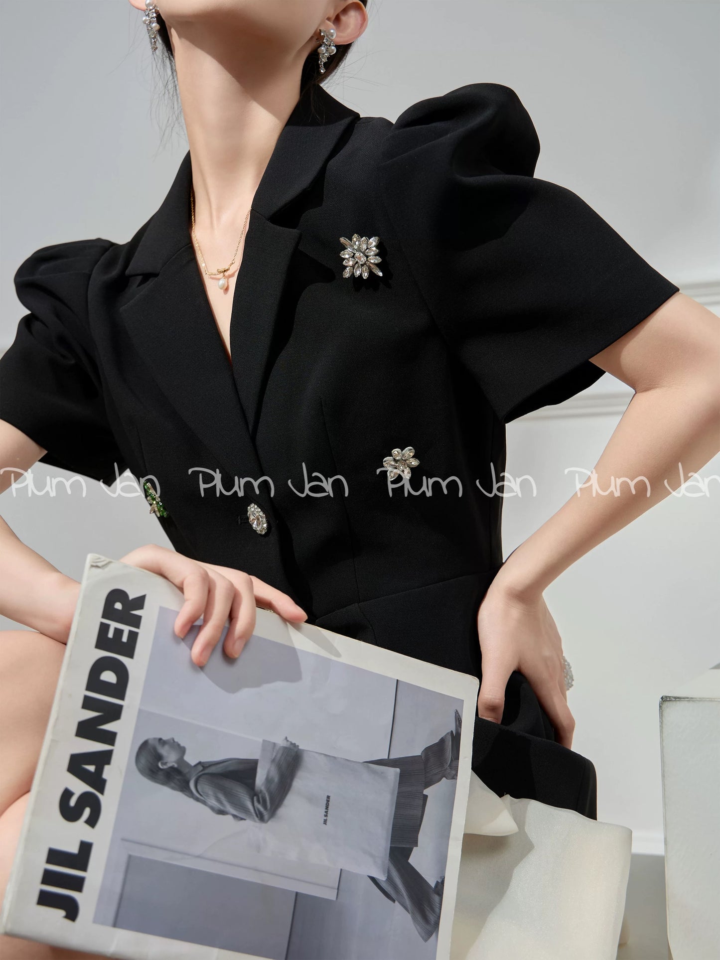 Plum Jan/Unique and chic French light mature dress lady style high-end skirt 2024 new style