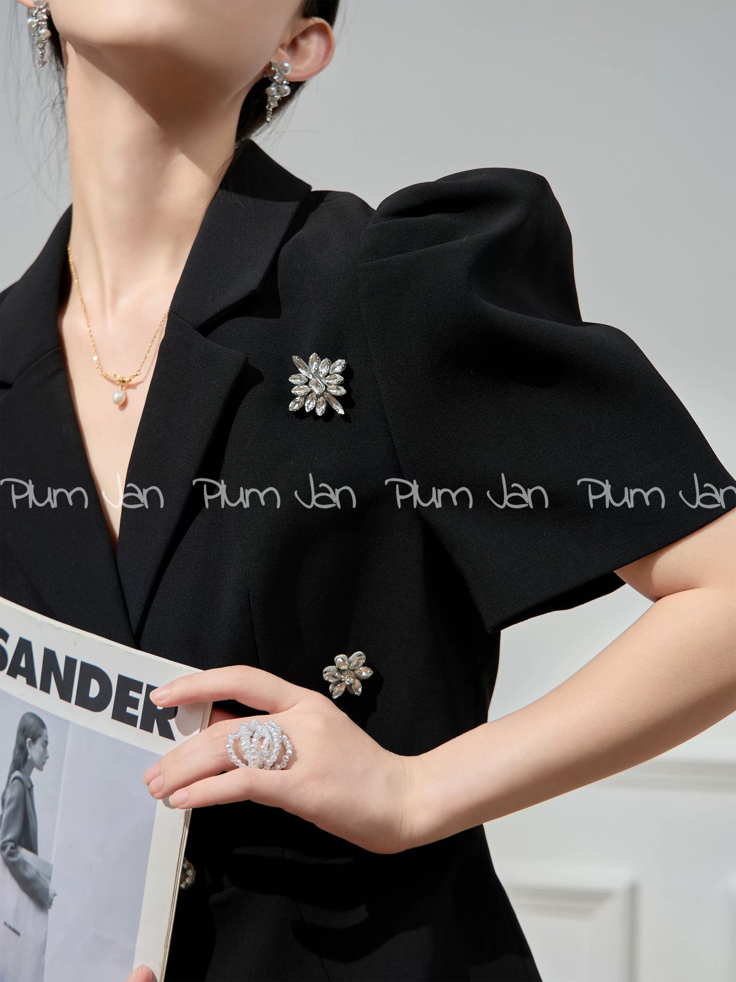 Plum Jan/Unique and chic French light mature dress lady style high-end skirt 2024 new style