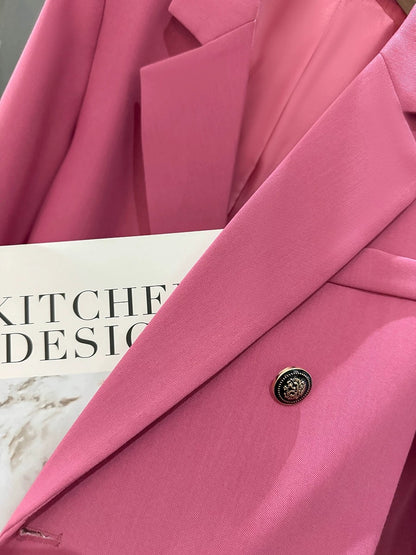 Yamanashi Red Small British Style Short Suit Jacket Women 2024 New Spring and Autumn Fashionable Suit Trend