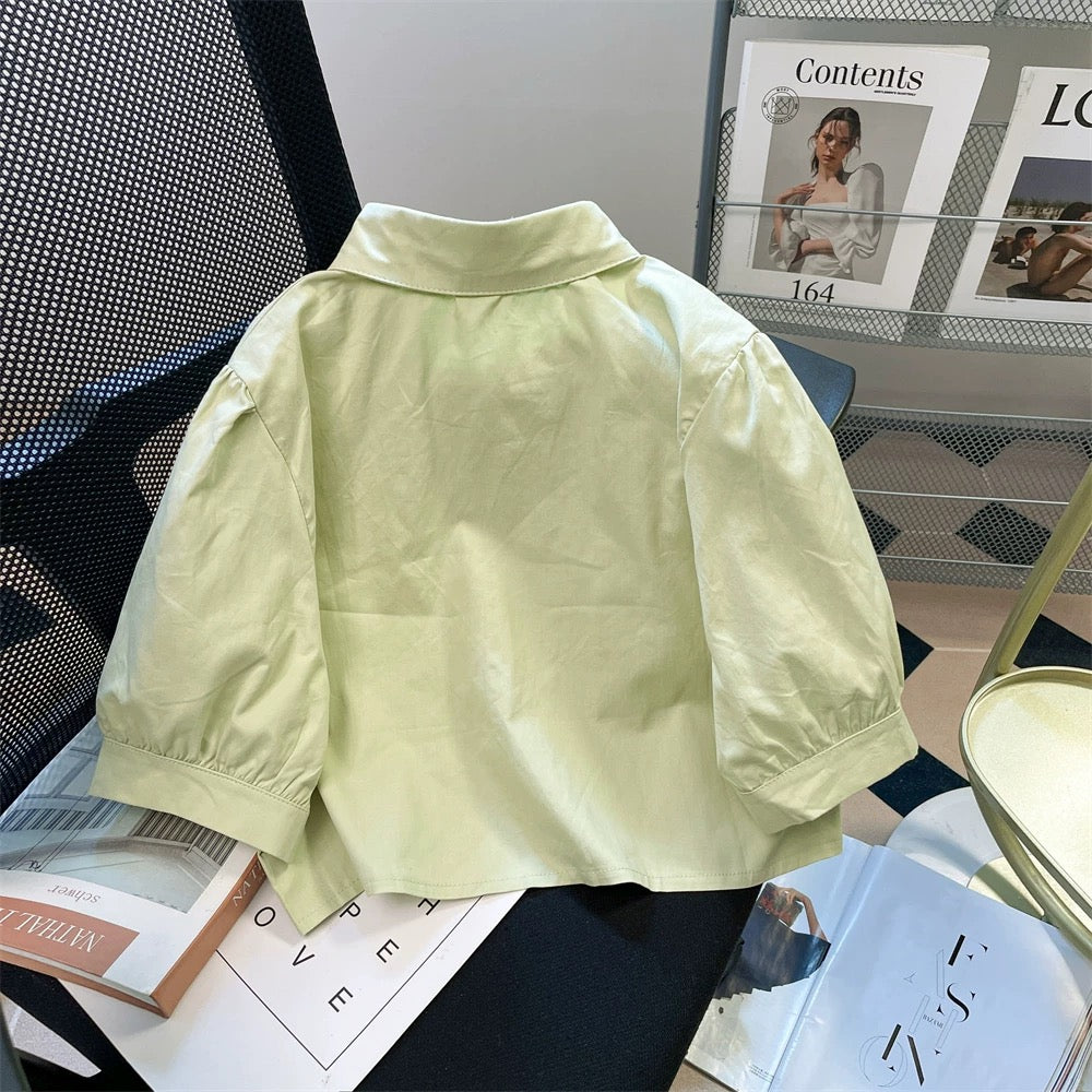 2024 New Fashionable Irregular Workwear Short Shirt for Men and Women, Summer Niche Casual Short-Sleeved Top/Jacket