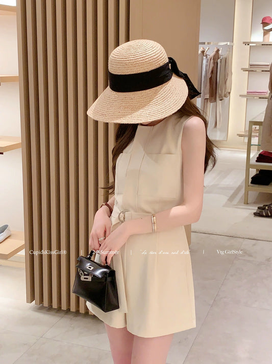 csk cupid temperament line rich elegant tailoring small high-end fashion jumpsuit dress