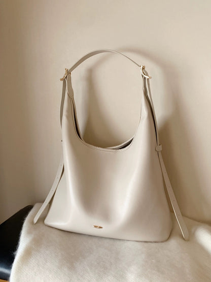 Chio2nd Slightly Tipsy Senatote Bag for Women, Large Capacity, Autumn/Winter Commuter Hobo Bag, Shoulder/Crossbody Bag