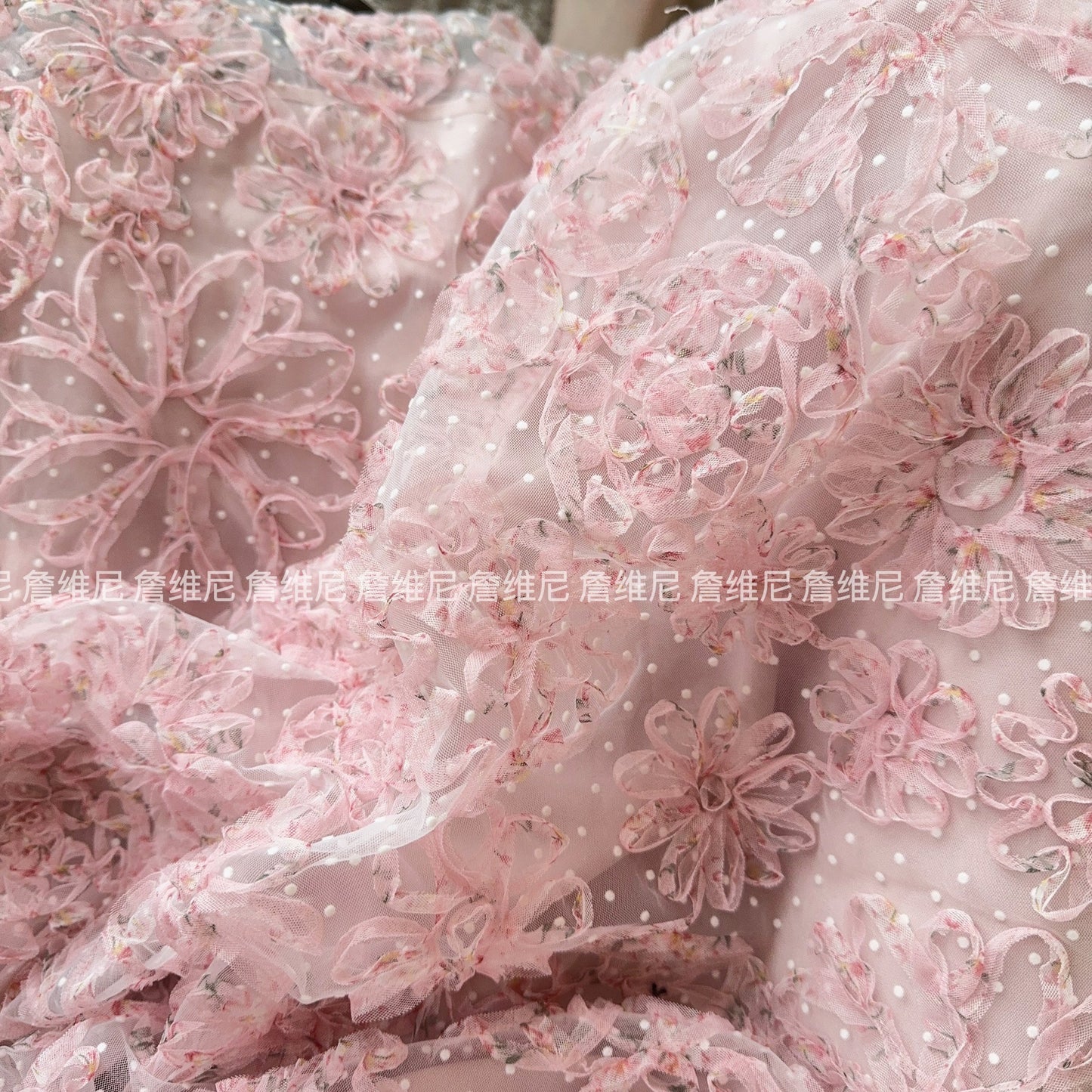Zwinnie/Zwinnie [Customized fabric Chuhe] Fairy design light luxury dress GHY202403