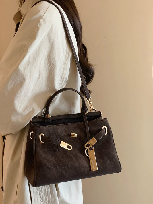 Chio2nd Green Mist Handbag for Women - Elegant Commuter Handbag, High-End Shoulder/Crossbody Bag