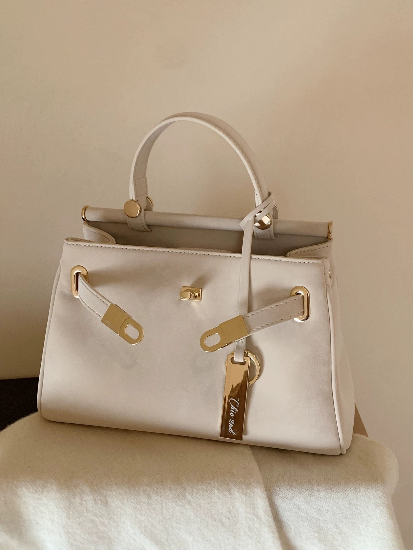 Chio2nd Green Mist Handbag for Women - Elegant Commuter Handbag, High-End Shoulder/Crossbody Bag