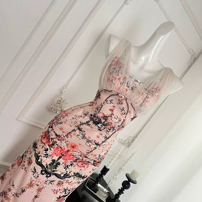 Miyou is not as rich as you are. The full-positioned pattern is beautiful and unknowingly cute fishtail skirt