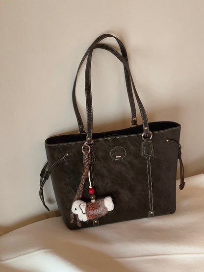 Chio2nd Twilight Snow Rhine Tote Bag for Women, Large Capacity Autumn/Winter Commuter Bag, Handbag, Shoulder Bag