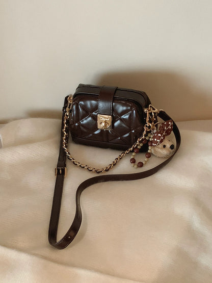Chio2nd Baroque Evening Box Bag for Women, Chain Handbag, Exquisite Small Handbag for Outings, Crossbody Bag