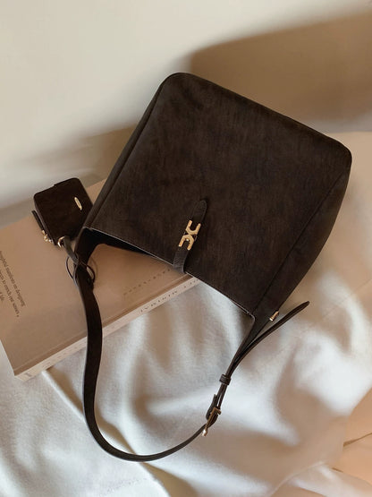 Chio2nd Winter Sunshine Tote Bag for Women, Retro Minimalist Hobo Bag, Commuter Shoulder/Crossbody Bag