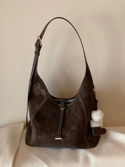 Chio2nd Shimoshima Post Tote Bag for Women, Large Capacity Hobo Bag, Shoulder Bag, Underarm Bag, Crossbody Bag