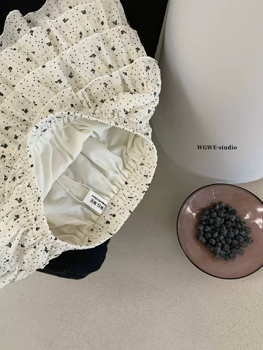 Elastic waist floral cake skirt pants women's summer unique ballet style pleated skirt new style short skirt a-line skirt