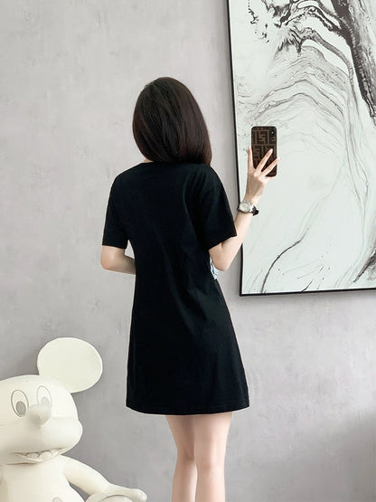 High-end exquisite a-line dress 2024 summer new style small slim skirt cowgirl high-end spring wear