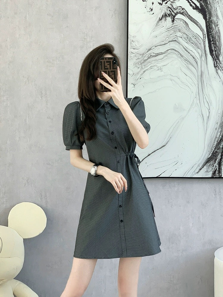 polo shirt dress women's spring and summer 2024 new high-end temperament summer skirt small slim summer dress