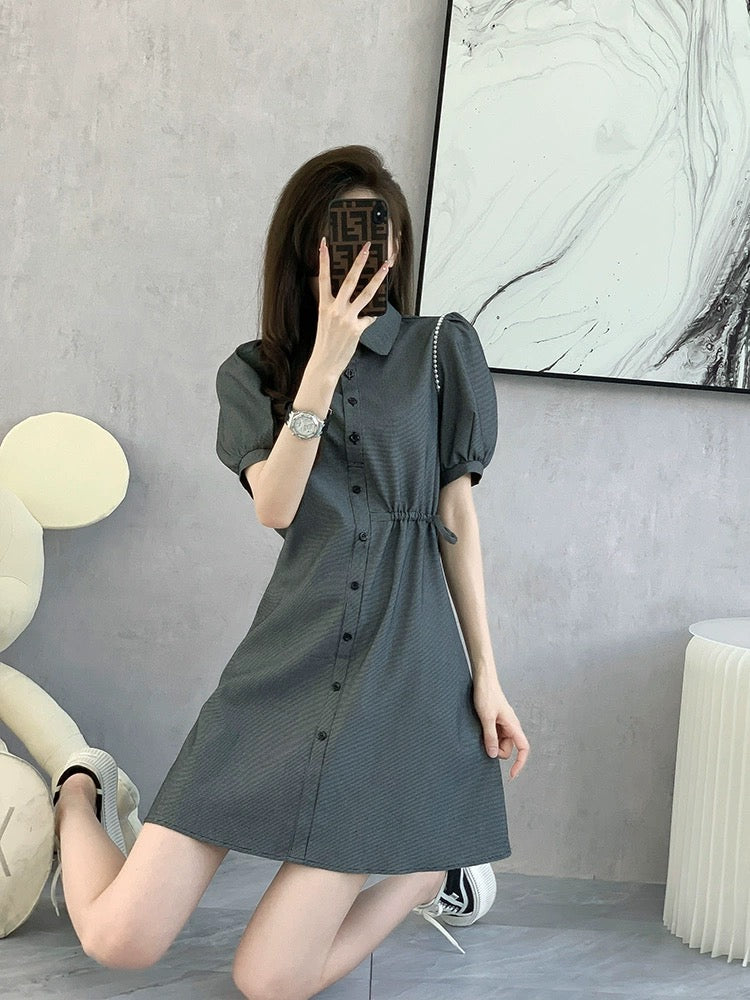 polo shirt dress women's spring and summer 2024 new high-end temperament summer skirt small slim summer dress