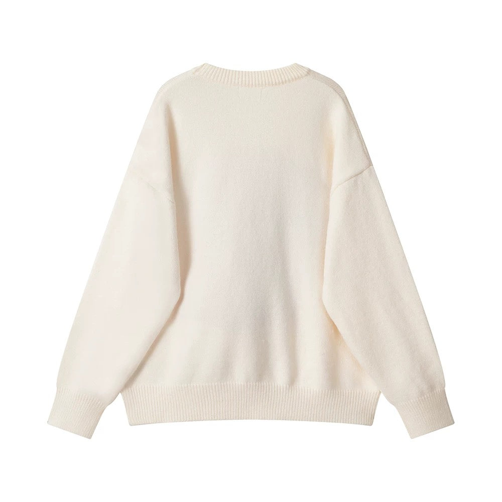 XinmonLee high-grade black round-neck sweater winter women's temperament and age-reducing inner top